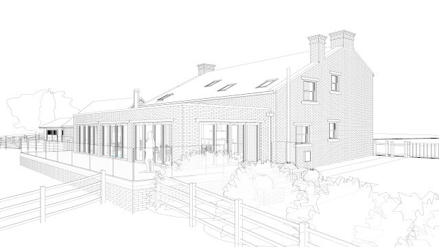 Architects Self have received planning permission to extend and a farmhouse and stable